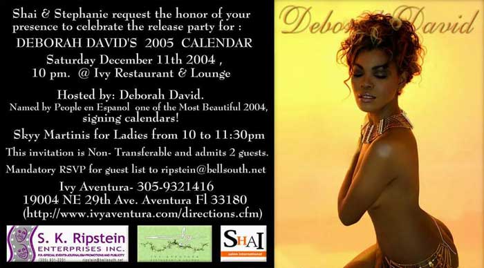 Deborah David 2005 Calendar